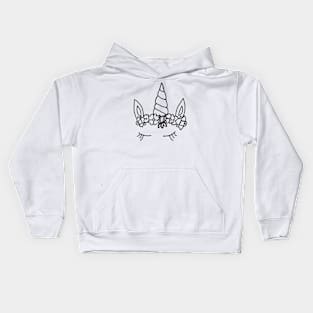 Unicorn eyes Kids Hoodie